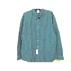 Original Penguin Men Mini Plaid Long Sleeve Shirt Extra tExtra Large 2XL New